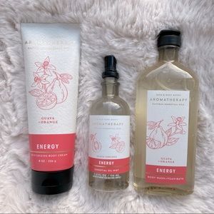 BBW Aromatherapy Guava Orange Body Care Bundle